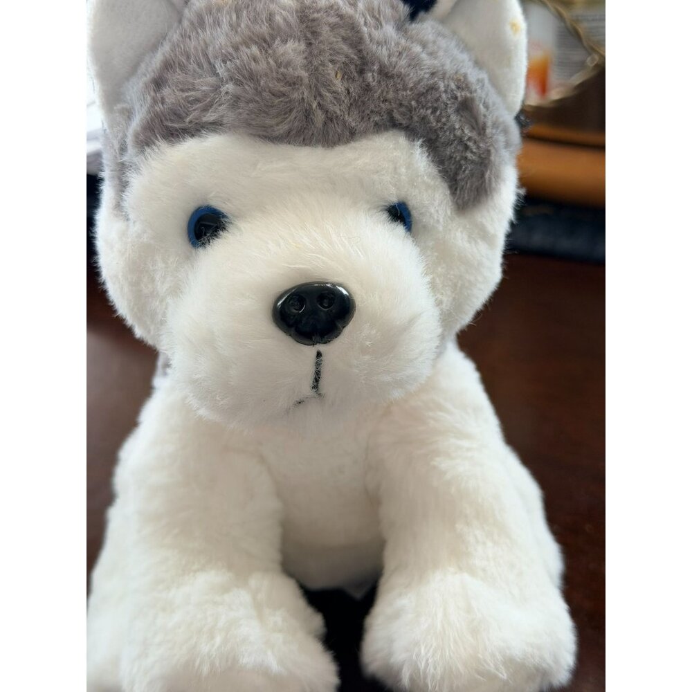 Limited Edition Habitat For Humanity Cork Plush Husky Dog Gray & White Soft Stuf